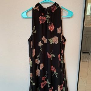 Black knee length dress